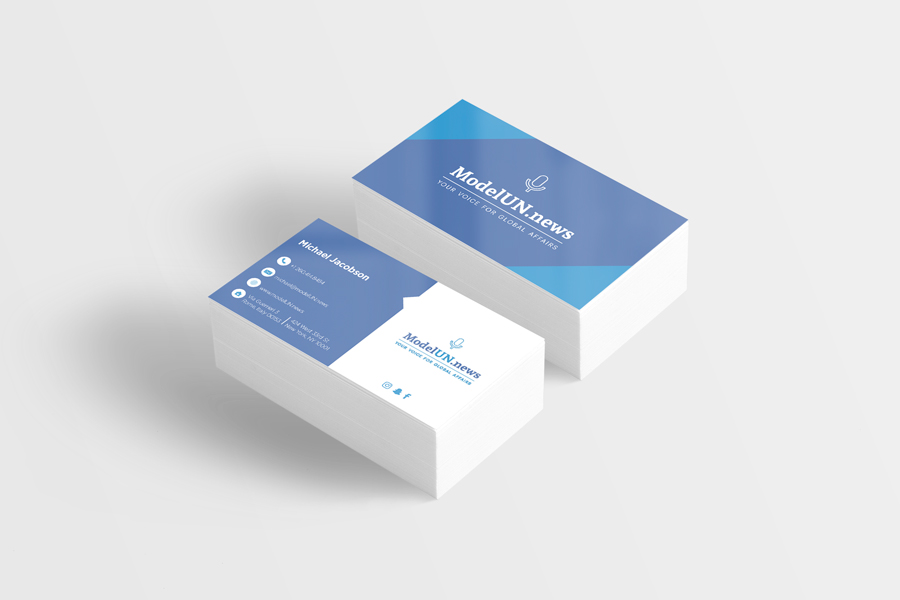 Model UN Business Cards – Rubie Designs